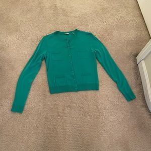 EUC. Elie Tahari soft green long sleeve cardigan